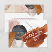 PixDezines THANK YOUバルミツワー水彩画 サンキューカード (正面/裏面)