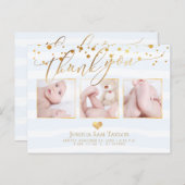 PixDezines Thank You, Baby Shower/紙吹雪/ハート ポストカード (正面/裏面)