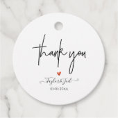 PixDezines Thank You Chic Signature Script フェイバータグ (正面)