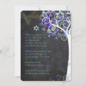 PixDezines Tree of Lifeバルミツワー/Chalkboard 招待状 (裏面)