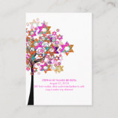 PixDezines Tree of Life(ユダヤ教の)バル・ミツバー座席表 プレイスカード (裏面)