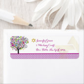 PixDezines tree of life/(ユダヤ教の)バル・ミツバー ラベル (インサイチュ)