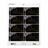 PixDezines tree of life/(ユダヤ教の)バル・ミツバー ラベル (フルシート)