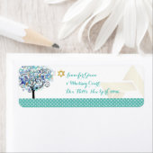 PixDezines Tree of Life/(ユダヤ教の)バル・ミツバー ラベル (インサイチュ)