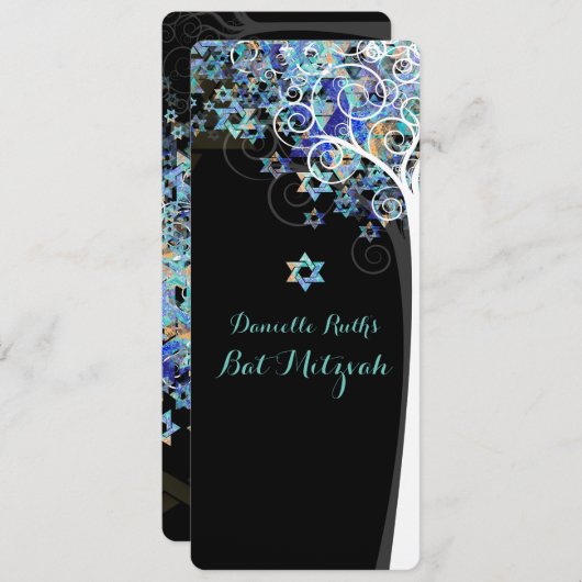 PixDezines Tree of Life/DIY Background 招待状 (正面/裏面)