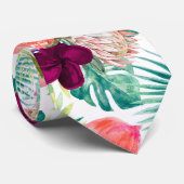 PixDezines Tropical Paradise 花卉葉茂 ネクタイ (ロール)