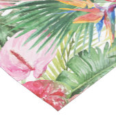 PixDezines Tropical Paradise Lush Floral Foliage ショートテーブルランナー (コーナー)