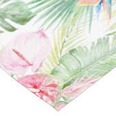 PixDezines Tropical Paradise Pastel Floral Foliage ショートテーブルランナー (コーナー)