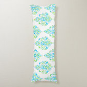 PixDezines Tunis ダマスク/DIY 背景 ボディピロー (正面縦)