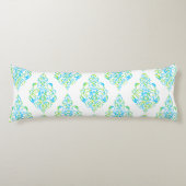 PixDezines Tunis Damask/DIY背景 ボディピロー (正面)