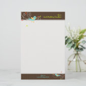 PixDezines Tweet、Tweet、SEOマーケティング/DIYカラー 便箋 (スタンド正面)