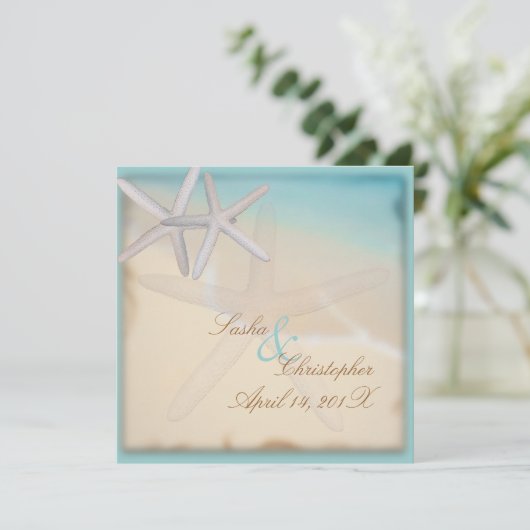 PixDezines Under the Sea、DIY背景色! 招待状 (スタンド正面)