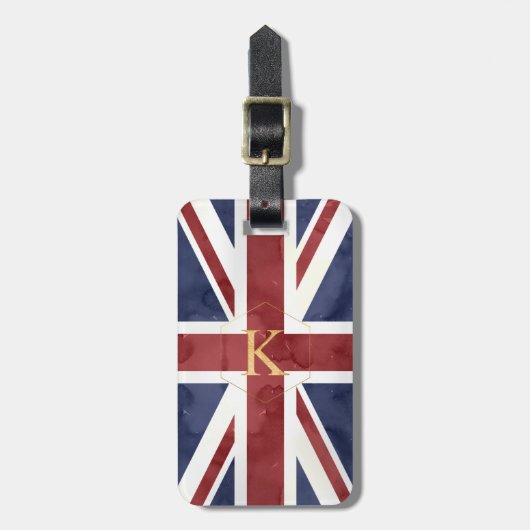 PIXDEZINES UNION JACK + DIY MONOGRAM ラゲッジタグ (正面縦)