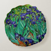 PixDezines van ゴッホアイリス/st. remy ラウンドクッション (裏面)