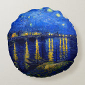 PixDezines van ゴッホ星空の夜/st. remy ラウンドクッション (裏面)
