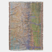 PixDezines van ゴッホ桃の花果樹園 スローブランケット (正面縦)