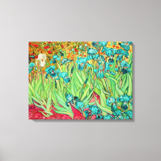 PixDezines van ゴッホ・アイリス/st. remy キャンバスプリント (正面)