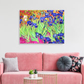 PixDezines van ゴッホ・アイリス/st. remy キャンバスプリント (インサイチュ (リビング))