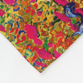 PixDezines van ゴッホ/紫の虹彩/st. remy フリースブランケット (角)