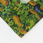 PixDezines van ゴッホ/紫の虹彩/st. remy フリースブランケット (角)