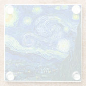 PixDezines Van Starry Night/St.ゴッホ·スタリー·ナイトレミー ガラスコースター (裏面)