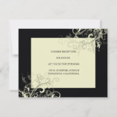 PixDezines VANILLAが旋回/DIYバックグラウンド 招待状 (正面)