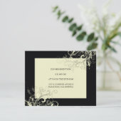 PixDezines VANILLAが旋回/DIYバックグラウンド 招待状 (スタンド正面)