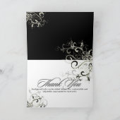 PixDezines vanillaのスワール/ディの背景色 サンキューカード (内部)