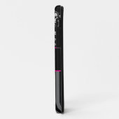 PixDezines Vendome Damask/Pink+Black/DIYカラー Case-Mate iPhoneケース (裏面/左)