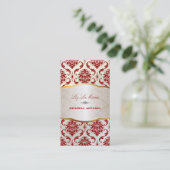 PixDezines vendome damask/red 名刺 (スタンド正面)