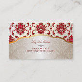 PixDezines vendome damask/red 名刺 (裏面)