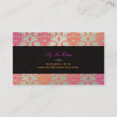 PixDezines vendome damask/sherbetカラー 名刺 (裏面)