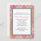 PixDezines Vendome Damask /sherbet 招待状 (裏面)