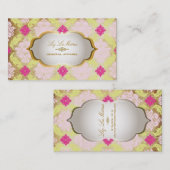 PixDezines venezia damask/フェイクparchment 名刺 (正面/裏面)