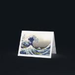 PixDezines Vintage, Great Wave, Hokusai 葛飾北斎の神奈川沖浪 カード<br><div class="desc">PixDezinves Vintage of Japanese art.  The Great Wave of Kanagawa is one of the most seen worldwide.  The artist,  Hokusai,  1832 (Edo Period).   Depicting okinami as the great waves,  NOT tsunami.</div>