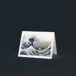 PixDezines Vintage, Great Wave, Hokusai 葛飾北斎の神奈川沖浪 カード<br><div class="desc">PixDezinves Vintage of Japanese art.  The Great Wave of Kanagawa is one of the most seen worldwide.  The artist,  Hokusai,  1832 (Edo Period).   Depicting okinami as the great waves,  NOT tsunami.</div>