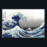 PixDezines Vintage, Great Wave, Hokusai 葛飾北斎の神奈川沖浪 ポスター<br><div class="desc">PixDezinves Vintage of Japanese art. The Great Wave of Kanagawa is one of the most seen worldwide. The artist,  Hokusai,  1832 (Edo Period). Depicting okinami as the great waves,  NOT tsunami.</div>