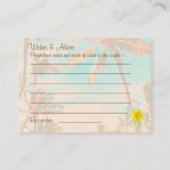 PixDezines vintage hawaiian beach/teal アドバイスカード (裏面)