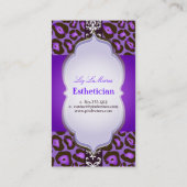 PixDezines violet jaguar/DIY背景色 名刺 (裏面)