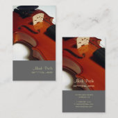 PixDezines Violin/diyカラー/名刺 名刺 (正面/裏面)