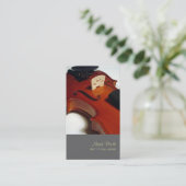 PixDezines Violin/diyカラー/名刺 名刺 (スタンド正面)