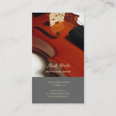 PixDezines Violin/diyカラー/名刺 名刺 (裏面)