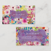 PixDezines wailea/ヴィンテージ背景 名刺 (正面/裏面)