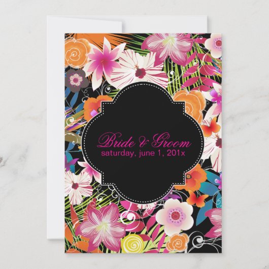 PixDezines wailea/diyバックグラウンド 招待状 (正面)