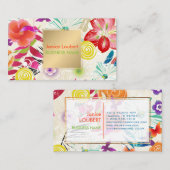 PixDezines Wailea/DIY背景 名刺 (正面/裏面)