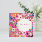 PixDezines wailea/diy背景 招待状 (スタンド正面)