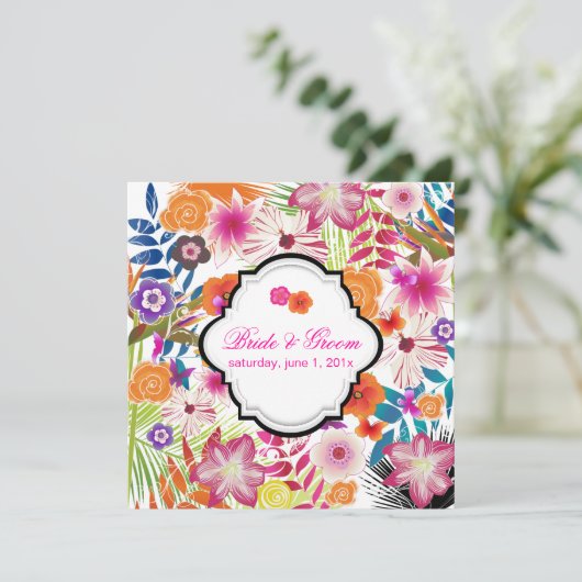 PixDezines wailea/diy background 招待状 (スタンド正面)