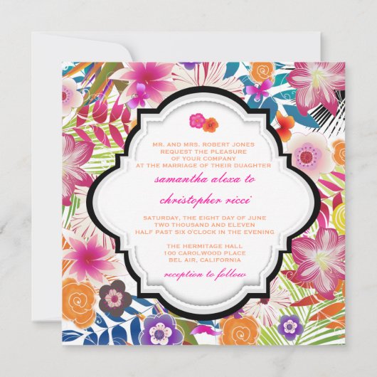 PixDezines wailea/diy background 招待状 (裏面)