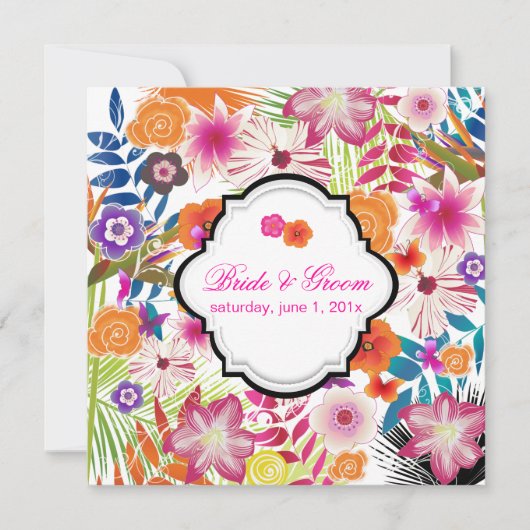 PixDezines wailea/diy background 招待状 (正面)