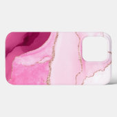 PixDezines WATER COLOR AGATE、PINK QUART CASE-Mate iPhoneケース (裏面 (横))